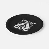 犬TシャツドッグTシャツドッグカスタムシャツ ペーパープレート (アングル)