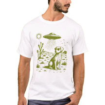 犬UFO Tシャツ