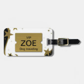 犬VIP非常に重要なペット旅行 ラゲッジタグ (正面横)