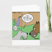 犬VS掃除機のギフトとおもしろい収集品 カード (正面)