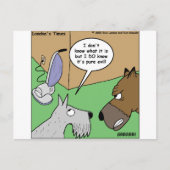 犬VS掃除機のギフトとおもしろい収集品 ポストカード (正面)