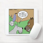 犬VS掃除機のギフトとおもしろい収集品 マウスパッド (マウス)