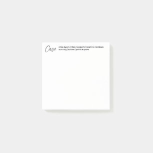 犯罪および法医学的スティッキーポストイットノート ポストイット