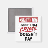 犯罪が支払わない犯罪証拠 マグネット (正面/裏面)