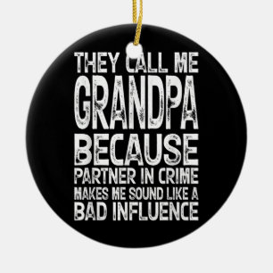 犯罪の相手が悪いからおじいちゃんって呼ばれる セラミックオーナメント