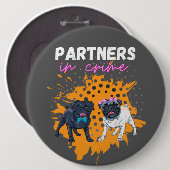 犯罪の相棒 犬 ボタン 缶バッジ (正面&裏面)