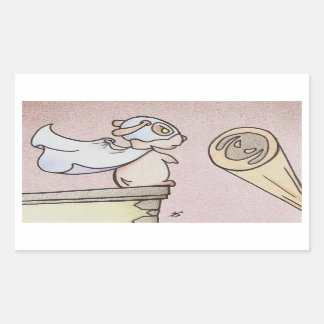 犯罪を犯す人 長方形シール