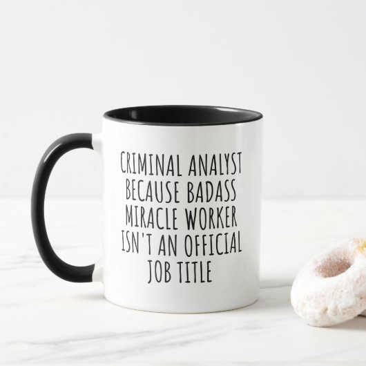 犯罪アナリスト マグカップ (ドーナツ)