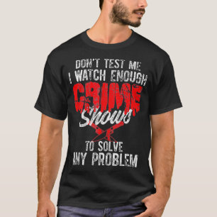 犯罪スリラーシリアルキラーのテレビ番組がビジおもしろいン Tシャツ