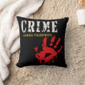 犯罪人指紋装飾用クッション クッション (ブランケット)