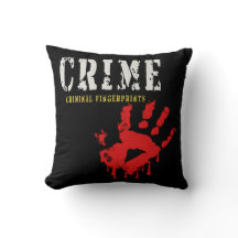 犯罪人指紋装飾用クッション