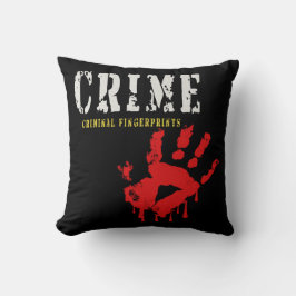 犯罪人指紋装飾用クッション クッション