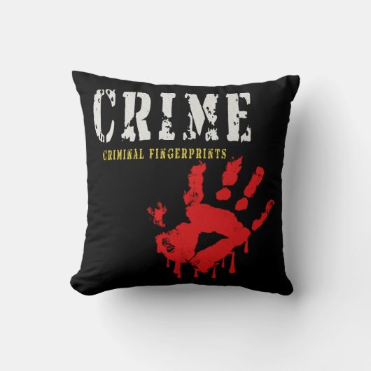 犯罪人指紋装飾用クッション クッション (正面)