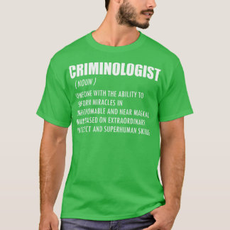犯罪学者の定義 Tシャツ