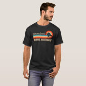 犯罪捜査官誕生日レトロヴィンテージ男性D Tシャツ (正面フル)