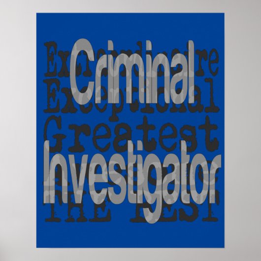 犯罪捜査官 ポスター (正面)