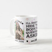 犯罪最高の写真MugMugの友人パートナー コーヒーマグカップ (正面左)