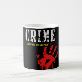 犯罪犯罪人指紋マグ コーヒーマグカップ