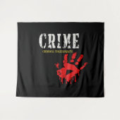 犯罪犯罪指紋タペストリー タペストリー (正面(横))