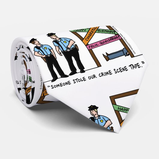 犯罪現場のタイ ネクタイ (ロール)