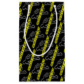 犯罪現場のチョークマーク スモールペーパーバッグ (裏面)