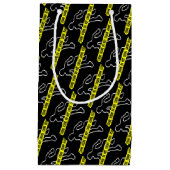 犯罪現場のチョークマーク スモールペーパーバッグ (正面)