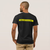 犯罪現場のティー Tシャツ (裏面フル)