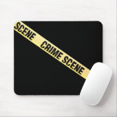 犯罪現場のリボン切り抜き。透明な背景 マウスパッド (マウス)