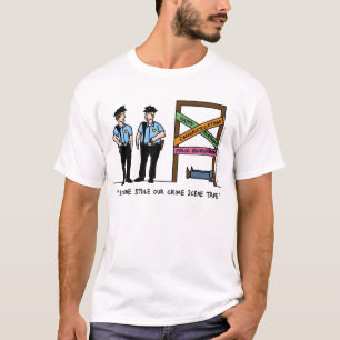 犯罪現場の人のTシャツ Tシャツ