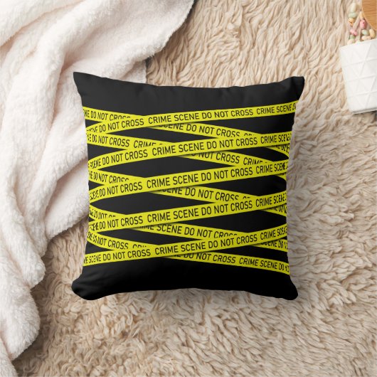 犯罪現場は警察の刑事ノベルティに入らない クッション (ブランケット)