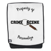 犯罪現場を鏡に映し出す特性 バックパック (正面)