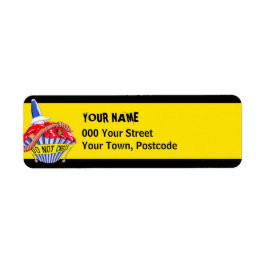 犯罪現場カップケーキイエロー差出人住所 ラベル