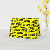 犯罪現場テープ カード (黄色い花)