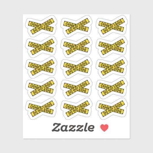 犯罪現場テープ　立ち入り禁止　装飾用プランナー シール (シート)