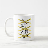 犯罪現場即刻殺インスパイア人謎の犠牲者 コーヒーマグカップ (左)