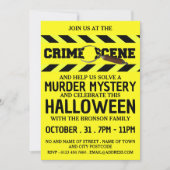 犯罪現場殺人謎ハローウィンパーティ 招待状 (正面)