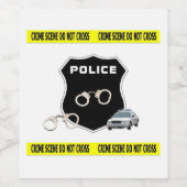 犯罪現場法執行機関 ワインラベル (シングルラベル)