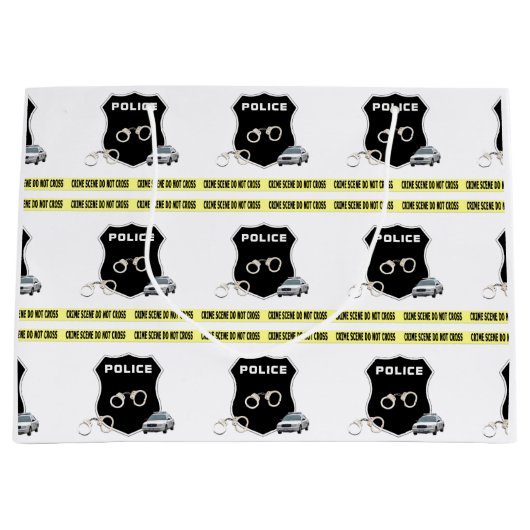 犯罪現場法執行   ラージペーパーバッグ (正面)