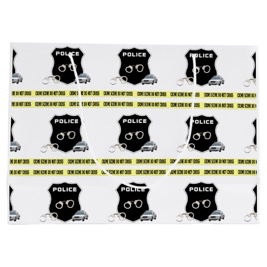 犯罪現場法執行   ラージペーパーバッグ (裏面)