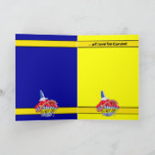 犯罪現場用カップケーキ誕生日カード カード (内部)