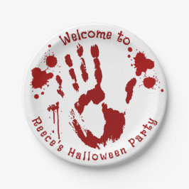 犯罪現場血手打ち血スパター ペーパープレート