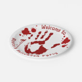 犯罪現場血手打ち血スパター ペーパープレート (アングル)