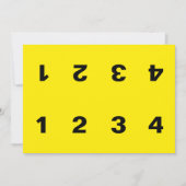 犯罪現場証拠マーカーカード 招待状 (正面)