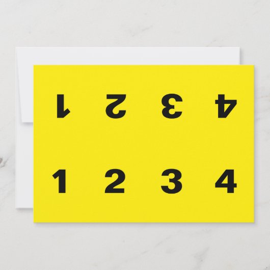 犯罪現場証拠マーカーカード 招待状 (正面)