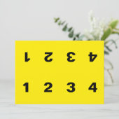 犯罪現場証拠マーカーカード 招待状 (スタンド正面)