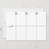 犯罪現場証拠マーカーカード 招待状 (裏面)