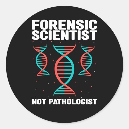 犯罪現場調査のための法医学的犯罪学引用文 ラウンドシール (正面)