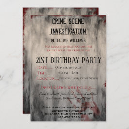 犯罪現場調査21歳の誕生日パーティー 招待状
