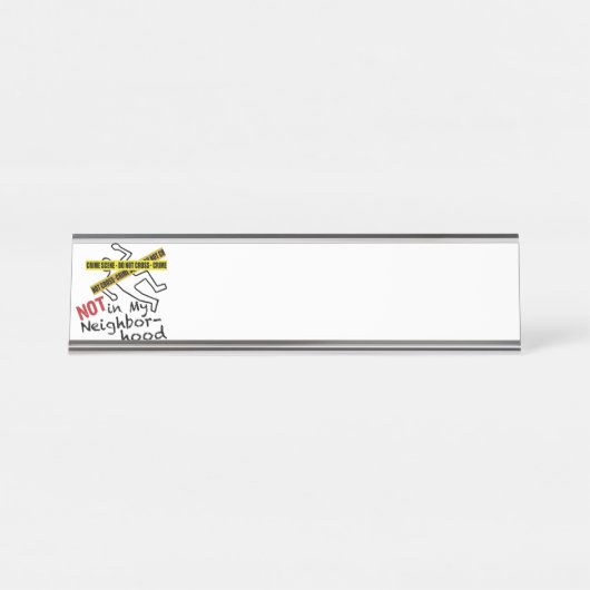 犯罪現場 デスクネームプレート (正面)