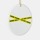 犯罪現場-交差させないで下さい セラミックオーナメント (右)